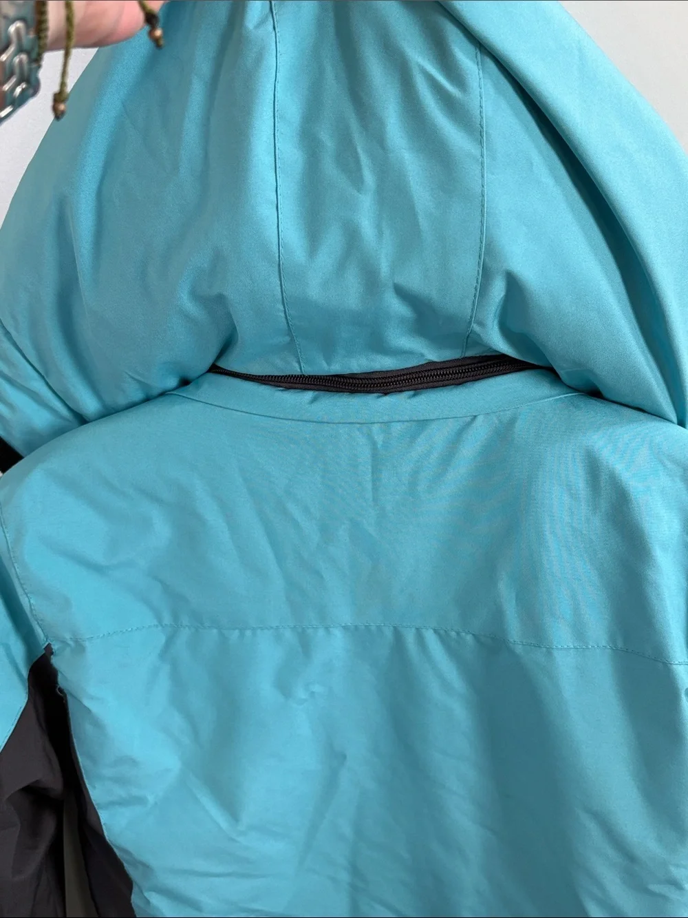 Kids' Turquoise and Black Insulated Winter Jacket